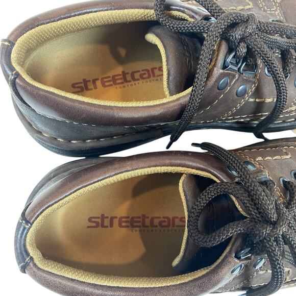 Streetcars Comfort Footwear Brown Leather Casual Oxford Men's Size 9 - Picture 5 of 7